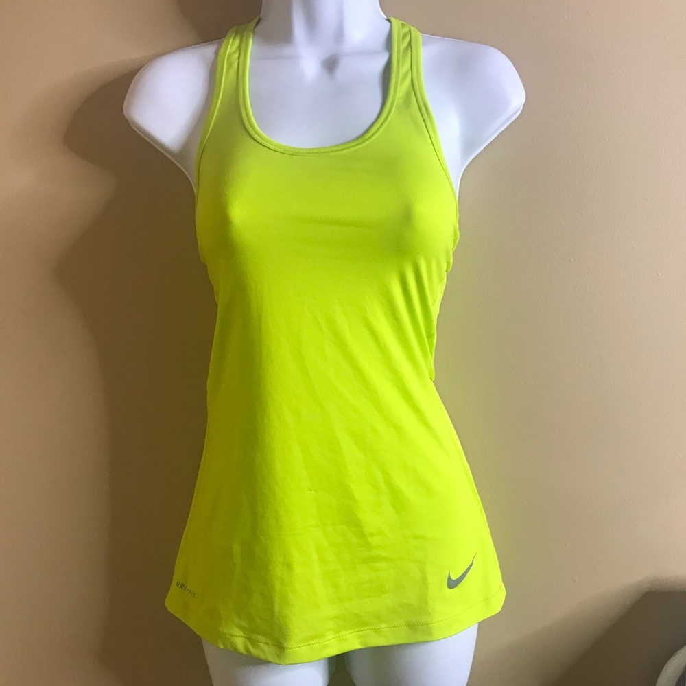 Nike Dri-Fit XS lime green tank